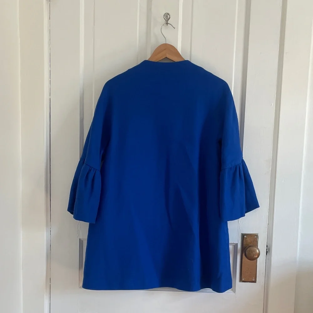 Zara Royal Blue Cape Jacket Women's Size Medium - Picture 3 of 9